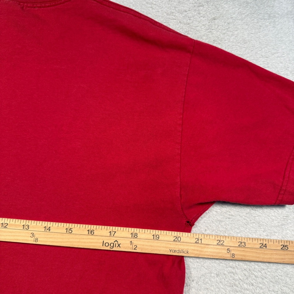 Nike‎ T-Shirt Mens Large Red Vintage Y2K Graphic Swoosh Short Sleeve Tee - Picture 8 of 10